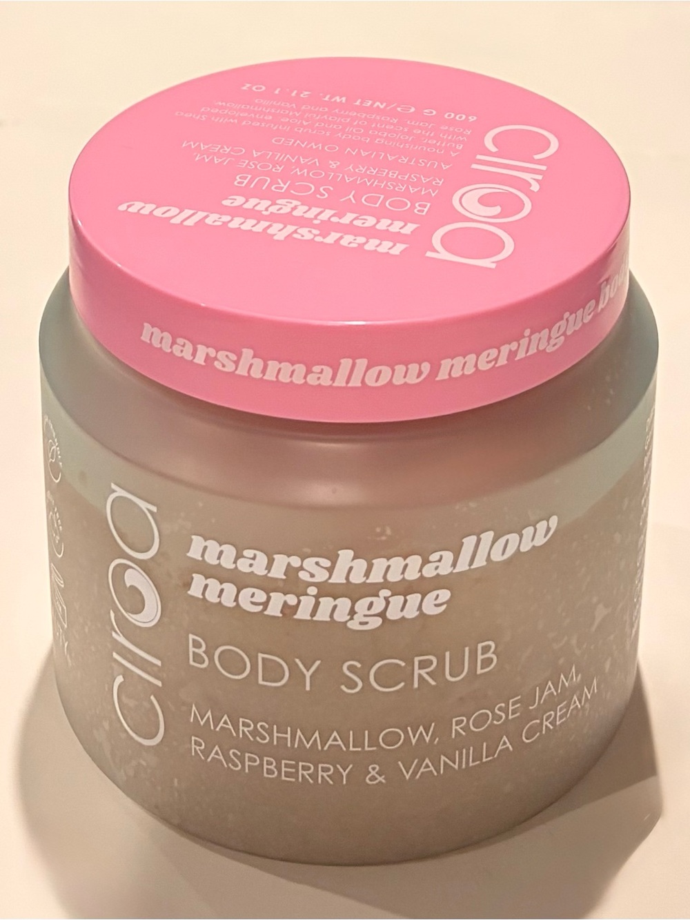 CIROA Marshmallow Meringue BODY SCRUB Soothing Skin Polish Large 21.1 oz NEW!